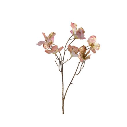 Ramo Ciliegio Rosa/Oro H.75 cm