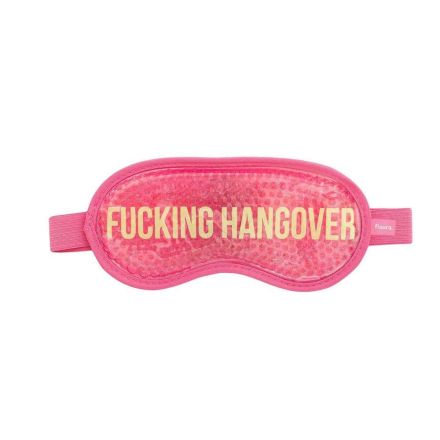 Mascherina in Gel per dormire "FUCKING HANGOVER" Rosa Fisura