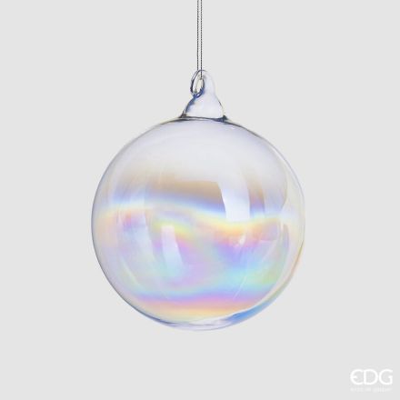 PALLINA IN VETRO IRIDESCENTE 10CM