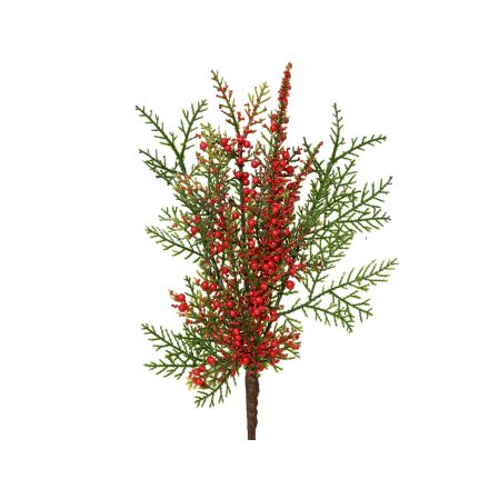 Ramo con Bacche Rosse H.28 cm