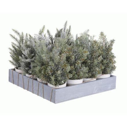 ALBERELLO DI NATALE MINI IN PVC 30CM ASSORTITO