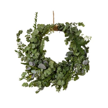 Corona Eucalipto Verde D.40 cm