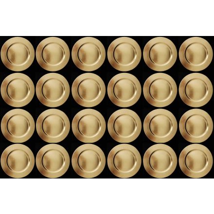 24 SOTTOPIATTI CIRCOLARI ORO 33CM