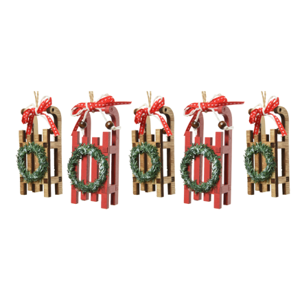 OFFERTA 5 SLITTINI IN LEGNO 2,7X4X10CM MODELLO ASSORTITO