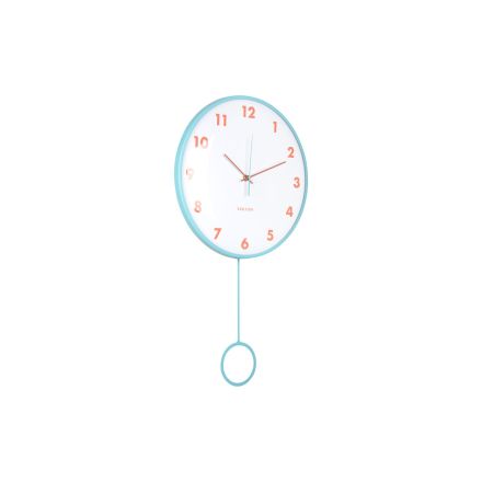 Orologio da Parete Cheeky Dome con Pendolo Blu Chiaro