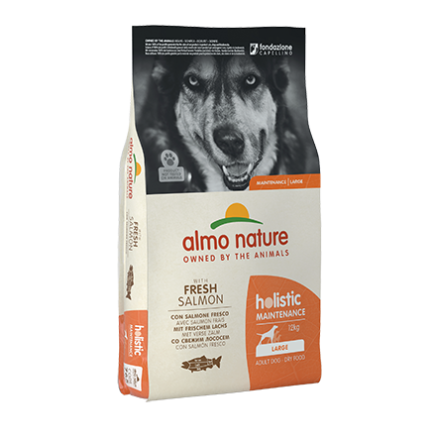 ALMO CROCCHETTE CANE ADULTO HOLISTIC MAINTENANCE DOG LARGE ADULT 12KG SALMONE