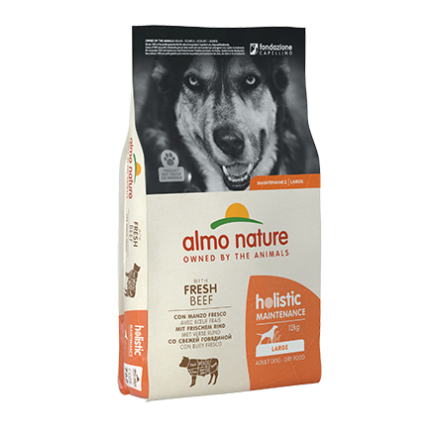 ALMO NATURE CROCCHETTE CANE ADULTO HOLISTIC DOG LARGE ADULT 12KG MANZO FRESCO
