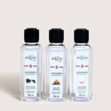 Maison Berger Paris TrioPack Collezione Rosalie – 3 Ricariche per Lampada Catalitica 250 ml cad.
