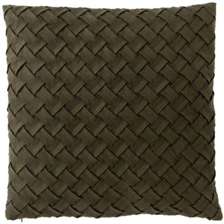 Cuscino Intrecciato 45x45x1 cm Verde