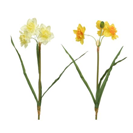 NARCISO ARTIFICIALE COLORE ASSORTITO 40CM