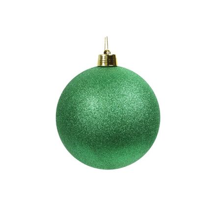 Maxi Pallina di Natale XXL Verde Glitter