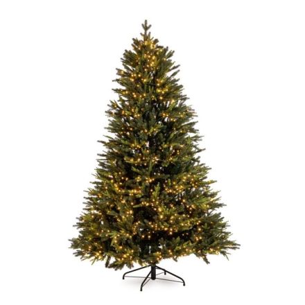 Albero di Natale Berkshire, 180 cm (D114 cm), Verde, 1300 LED – 3744 rami