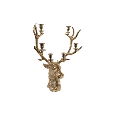 Grande Portacandela Cervo Oro