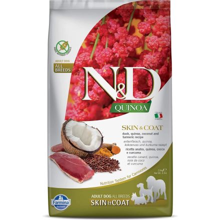 Chien Croquette N&D Quinoa Skin & Coat Duck 2 5 kg