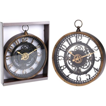 OROLOGIO PARETE INGRANAGGI DIAM.26CM