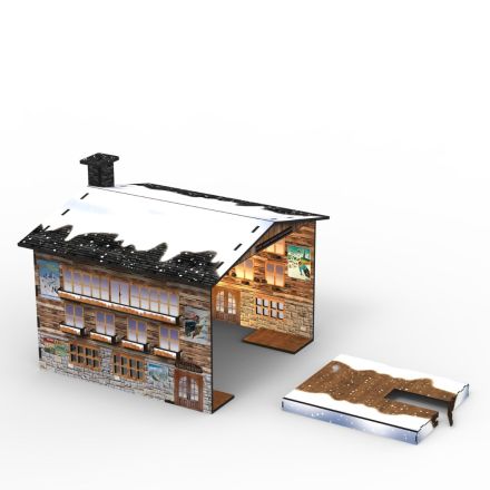 TETTOIA CABINA DELLA FUNIVIA SKY LIFT CON LUCI LED