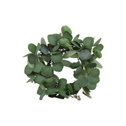 CORONA DI EUCALIPTO, Ø20CM, COLORE VERDE
