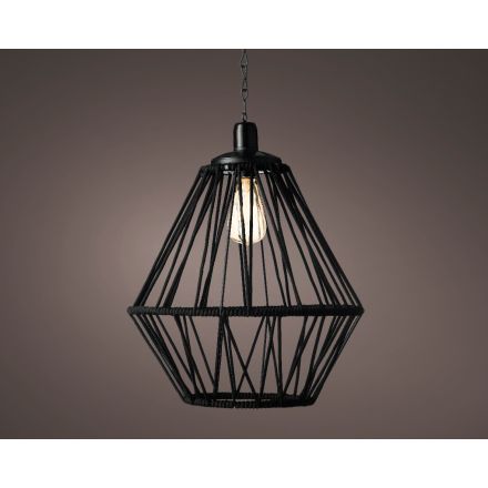 LAMPADARIO SOLARE 38X47CM NERO