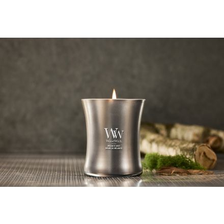 WOODWICK Candela a clessidra Media Melanite Mist