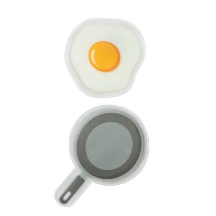 Fisura Scaldamani riutilizzabili a scatto set 2 pz (uovo al tegamino & padella)