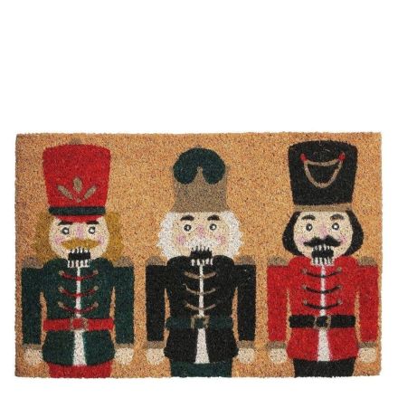 MICA Decorations Zerbino in fibra di cocco Schiaccianoci 60x40x1 cm, multicolore