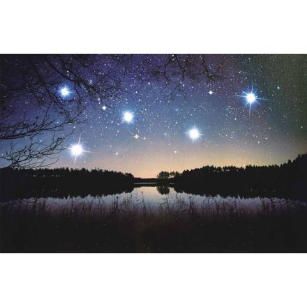 Quadretto Lago di Notte 60x4 cm