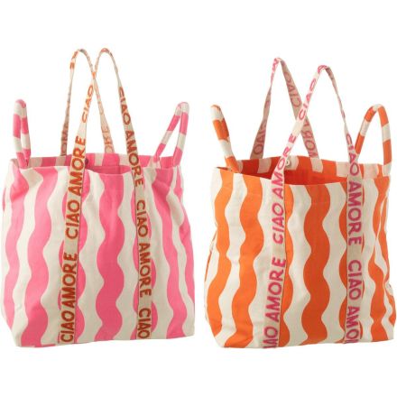 Borsa Mare "Ciao Amore" 60X18X43CM colori assortiti