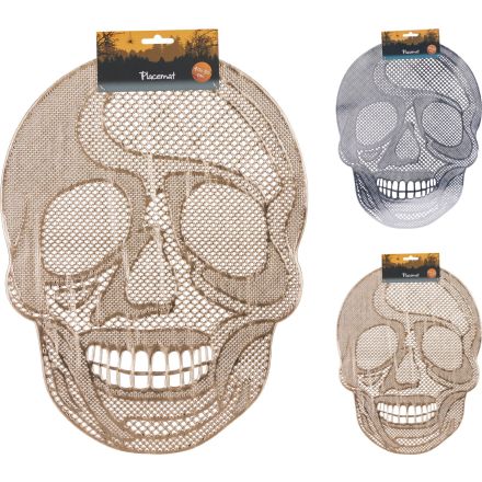Tovaglietta a forma di teschio, 40x29 cm