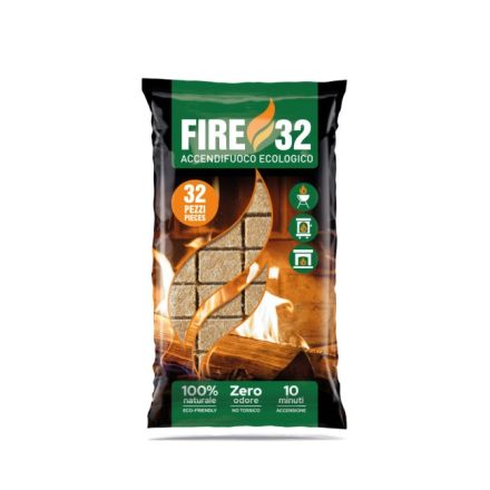 ACCENDIFUOCO ECOLOGICO FIRE 32 CUBETTI
