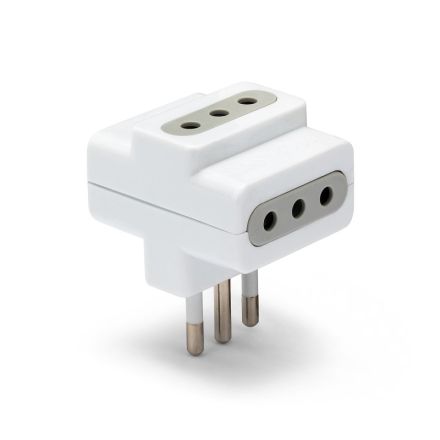 Adattatore triplo: 3 Prese 10A e 1 Spina 10A