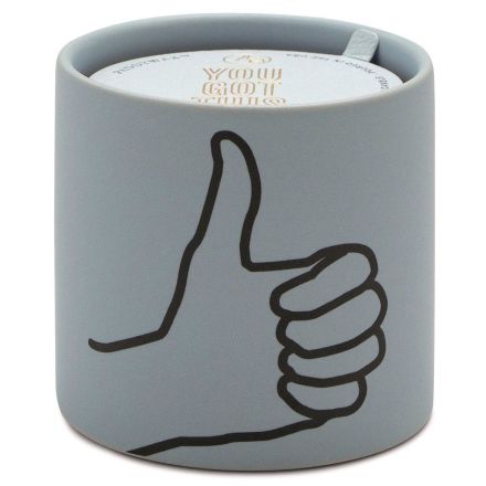 PADDYWAX Candela in Vetro Impressions "Thumbs Up" Fragranza Foglia di Menta 163gr