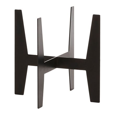 ALZATA IN RESINA COLORE NERO 20X20 CM