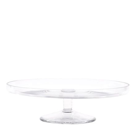 Alzata bassa in vetro trasparente 26cm
