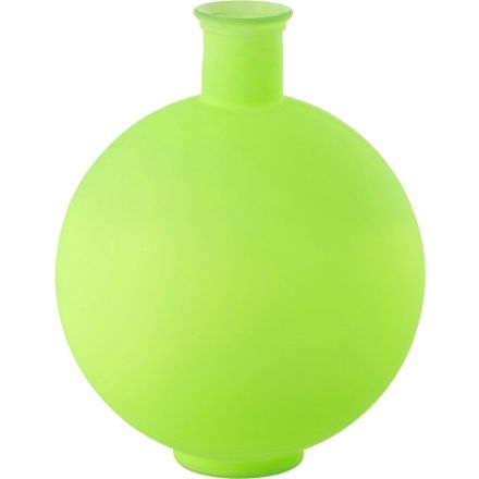 Vaso a sfera in vetro 34X34X44cm Verde Neon