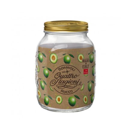 BARATTOLO DI VETRO 4 STAGIONI 3 LT SENZA TAPPO