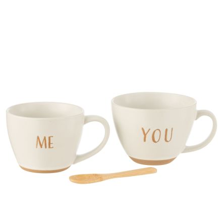 2 Tazze 16.4x12.1x24 cm Bianco