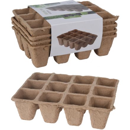 4 SEMENZAI BIODEGRADABILI 12POSTI 16CM