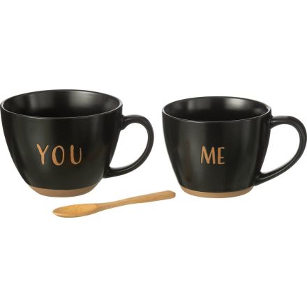 2 Tazze 16.4x12.1x24 cm Nero