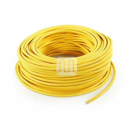 CAVO ELETTRICO TESSILE TONDO - GIALLO TO58
