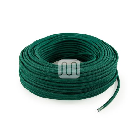 CAVO ELETTRICO TESSILE TONDO -PETROLIO TO76 3MT