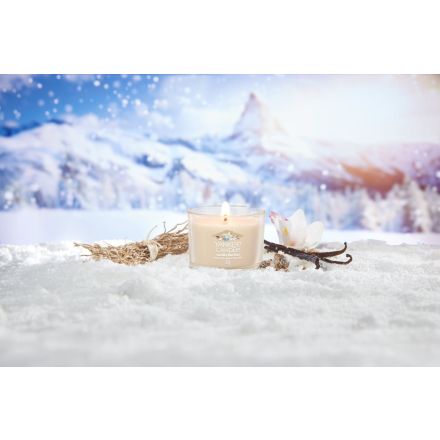 YANKEE CANDLE Candela in vetro Vanilla Flurries