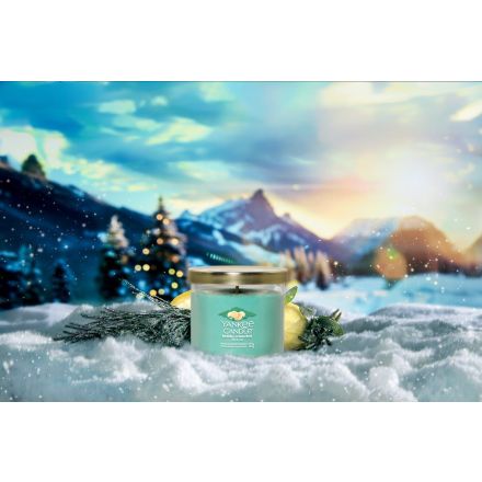 YANKEE CANDLE Candela Tumbler piccola in vetro Signature Holiday Winterfest