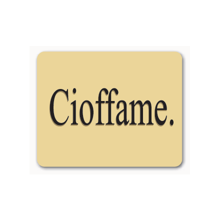 TOVAGLIETTA IN POLIPROPILENE, SCRITTA CIOFFAME, 45X30 CM