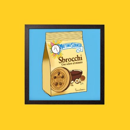 OFFERTA CORNICE E POSTER SBROCCHI 20X20CM