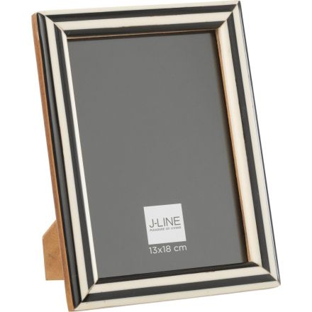 Portafoto 13x18 cm Legno Nero Bianco