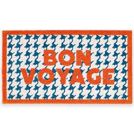 Fisura Zerbino “Bon voyage” 70x40 cm - blu/arancione
