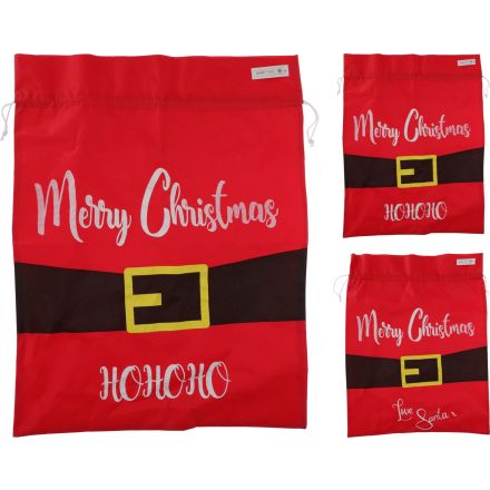 BORSA REGALO NATALIZIA ROSSA 80CM MODELLO ASSORTITO