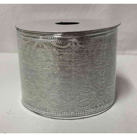 NASTRO NATALIZIO 6,3X270CM ARGENTO