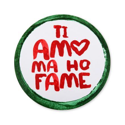 Tovaglietta tonda “ti amo ma ho fame” D36 cm