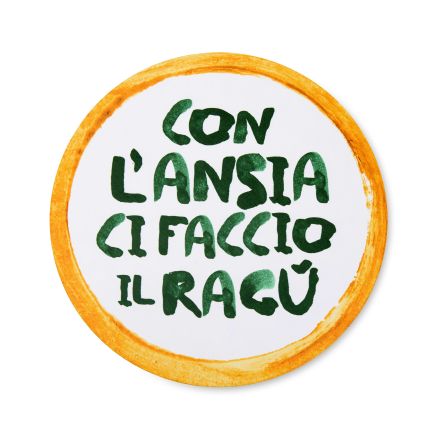 Tovaglietta tonda “con l’ansia ci faccio il ragù” d36cm